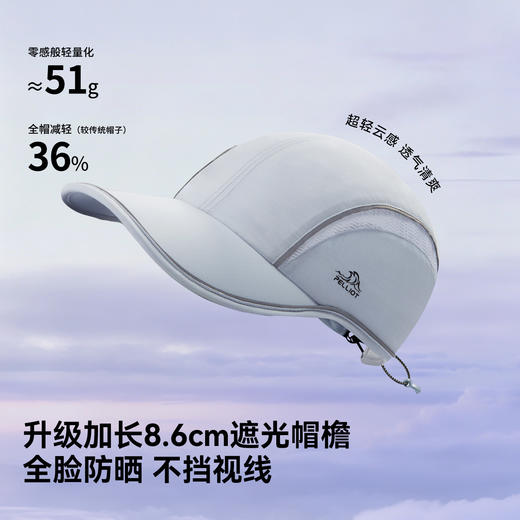 伯希和户外棒球帽女夏登山防晒徒步宽帽檐遮阳轻量显脸小鸭舌帽男 商品图2