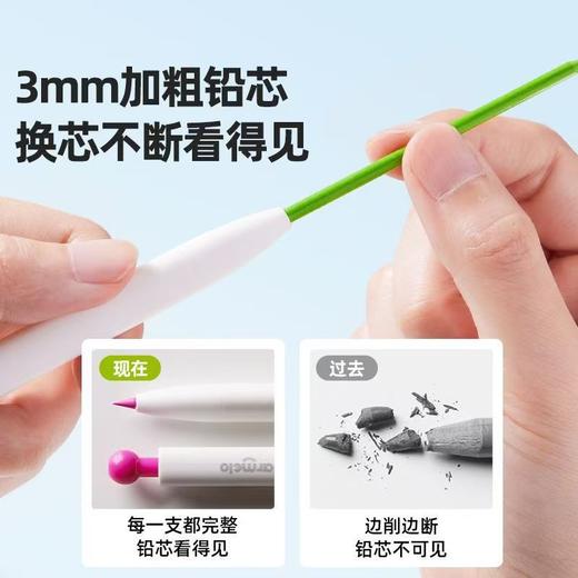 【创意绘画 一套就够】美乐童年彩铅绘画套装 小彩豆自动彩铅 儿童油性彩画笔 可替换笔芯 搭配16k画本 赠橡皮 商品图2