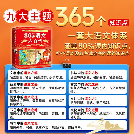 《365语文大百科》9大主题 365个知识点 读懂中华文化之美 商品图4