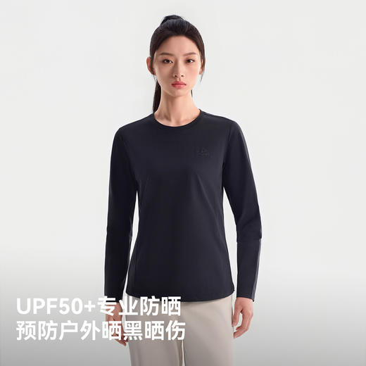 伯希和户外速干T恤女款夏季吸湿排汗抑菌上衣透气防晒徒步打底衫 商品图3
