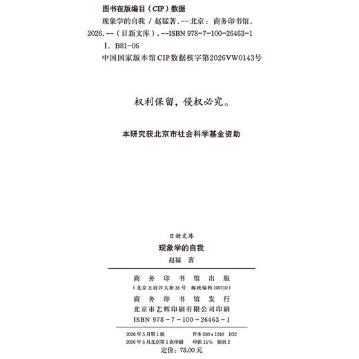 现象学的自我(日新文库) 商品图1