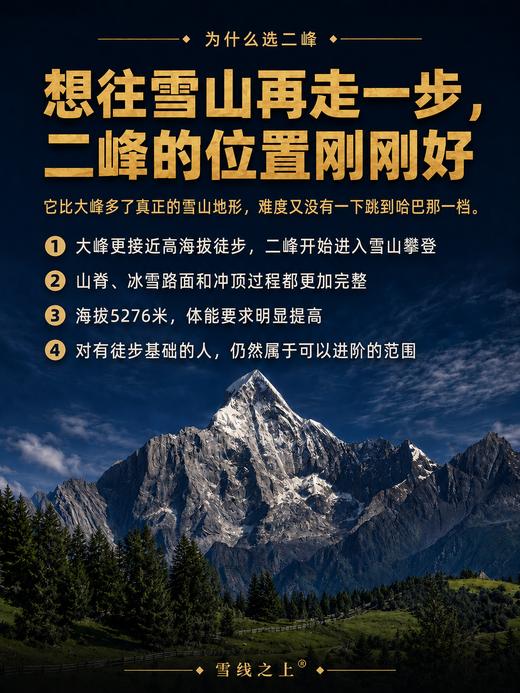 四姑娘山二峰攀登活动｜3日行程 ｜成都集合 商品图1