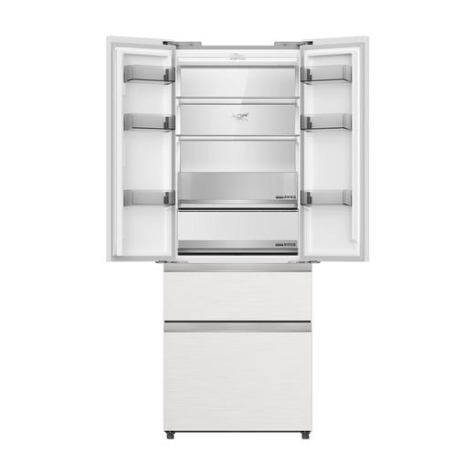 美菱 冰箱 BCD-420WFP9BZ 玉纱杏 420升 法式多门冰箱 中间开 电脑控温 变频 智能除霜 风冷无霜 一级能效 商品图2