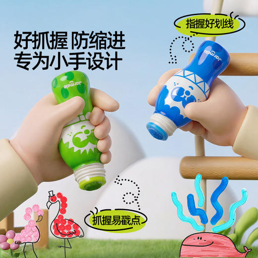 【启发式玩法 绘画早教双启蒙】美乐童年小彩帽点点画 可水洗水彩笔早教启蒙 涂鸦画纸绘画本套装 商品图3