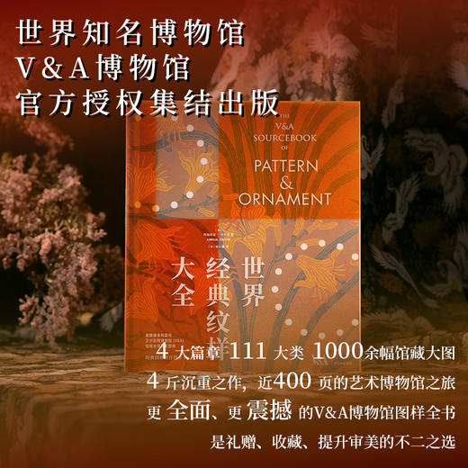 【明信片+花笺纸+藏书票定制版】世界经典纹样大全 阿梅莉亚卡尔弗著 V&A博物馆官方授权 装饰艺术 商品图1