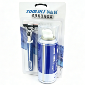 英吉利炫锋2层刮胡刀（1刀架+1刀头+60ml须膏）