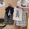 【夏日透气轻薄❗️精致丝巾】男童套装夏装男孩薄款无袖polo衫儿童套装防蚊裤两件套A类认证。xd★深秘心选 商品缩略图1