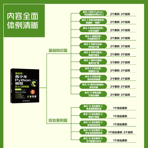 案例学：青少年Python编程从入门到精通（同步视频版） 商品图1