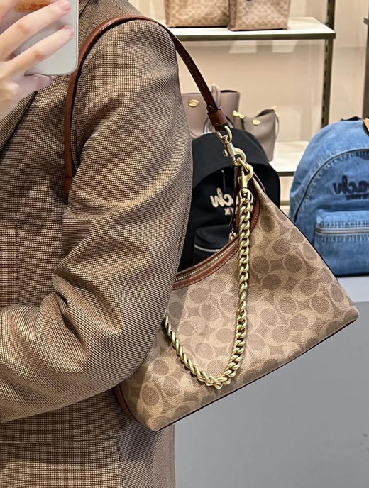 奥莱订单蔻chi家Juliet系列老花单肩斜挎包062403 商品图6