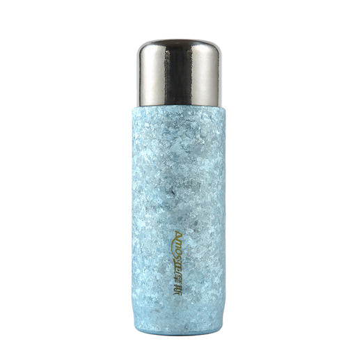 【轻巧便携】亚摩斯 纯钛磁吸盖保温杯450ml  雪花银/孔雀蓝 商品图6