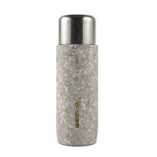 【轻巧便携】亚摩斯 纯钛磁吸盖保温杯450ml  雪花银/孔雀蓝 商品图5
