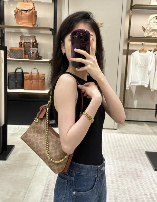 奥莱订单蔻chi家Juliet系列老花单肩斜挎包062403 商品图1