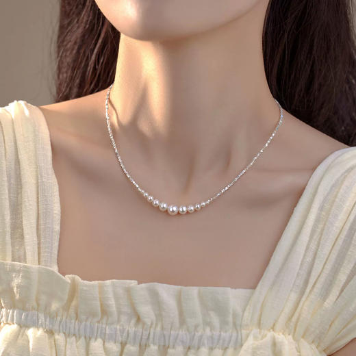 【任意买2件送1件赠品】甜木花园  碎银子珍珠项链手链戒指系列 商品图1