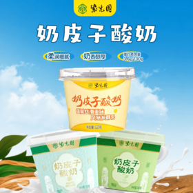 紫光园 奶皮子酸奶6杯装12杯礼盒装 冰淇淋酸奶 新鲜日期顺丰发货
