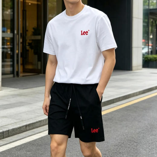 【美国百年品牌】Lee 索罗娜冰丝短袖+短裤情侣套装 商品图3