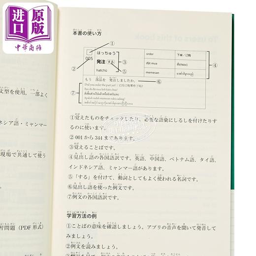 【中商原版】现场日语单词册 制造业工业篇 专为在日工作的外国人设计 日文原版日韩 ゲンバの日本語 単語帳 製造業 商品图2