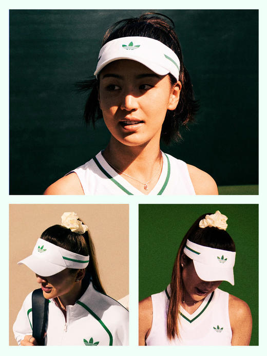 王欣瑜同款 Adidas阿迪达斯三叶草网球帽王欣瑜空顶遮阳帽无顶运动帽子JX8838 商品图2