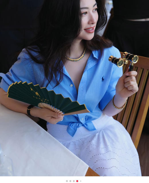 搞新原单配色拉夫亚麻衬衫衬衣062707 商品图2