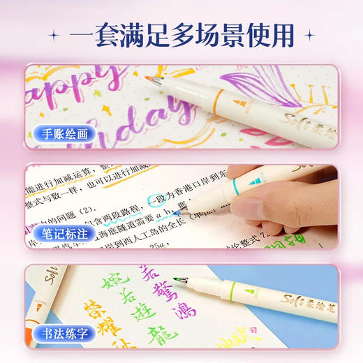 【送女生的诗意礼物】点石寻梦花境柔绘笔礼盒 柔绘笔/针管笔/秀丽笔/勾线笔套装 高颜值绘画工具 生日礼物 商品图4