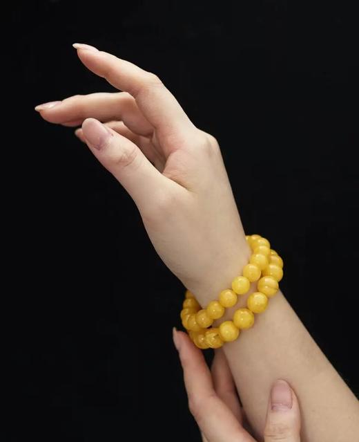 JALO JALO 俄罗斯天然满蜡蜜蜡手串 商品图2