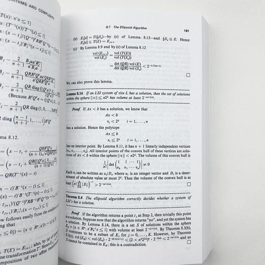 组合优化 算法和复杂性 英文原版 Combinatorial Optimization 英文版进口原版英语书籍 商品图3