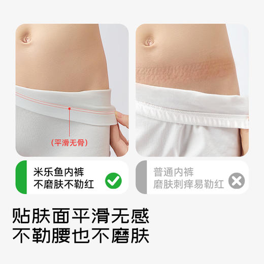【青少年冰丝裤】米乐鱼青少年凉感网眼内裤男透气抑菌薄款初高中学生平角内裤4条装 商品图9