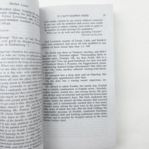 正版 不会发生在这里 英文原版书 It Cant Happen Here 全英文版进口反乌托邦小说 辛克莱刘易斯作品 进口英语书籍 商品图3