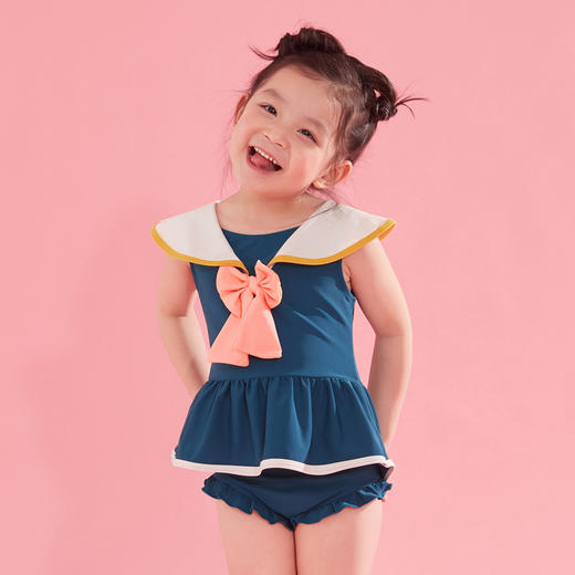 爱多尔夏季女童分体泳衣中大童宝宝公主款小裙儿童游泳衣ET23110-2★ 商品图2