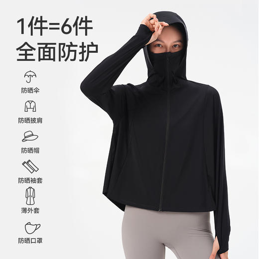 伯希和原纱防晒衣女户外upf50+防紫外线透气防晒服 商品图4