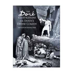 古斯塔夫多雷：但丁神曲插图集 英文原版 The Divine Comedy - The Plates of Gustave Dore 英文版 进口英语书籍