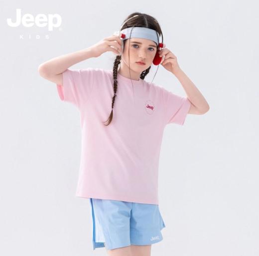 【清仓特价】jeep吉普儿童短袖T恤夏季纯棉亲肤上衣男女童速干衣运动衣120-175★娃娃优选 商品图6