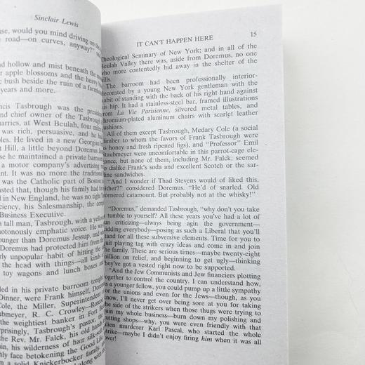 正版 不会发生在这里 英文原版书 It Cant Happen Here 全英文版进口反乌托邦小说 辛克莱刘易斯作品 进口英语书籍 商品图4