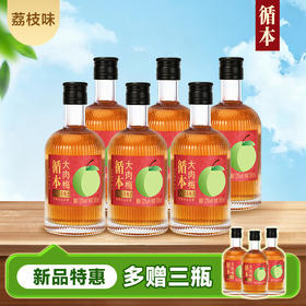 【整箱装】（再赠三瓶）循本青梅酒 12度 荔枝味 300ml*6瓶 新品限时特惠百年糊涂出品