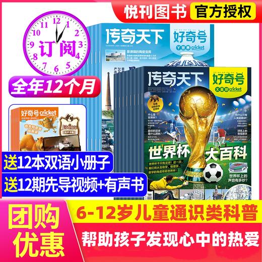 【7-12岁必备】《好奇号》 青少年科普，承包孩子一整年通识教育，每月三本（X星球+Y世界+双语小册子）【悦刊图书】 商品图0