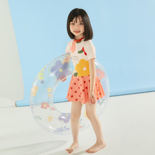 爱多尔女童泳衣温泉女孩游泳衣裙子平角裤女宝宝儿童泳装ET23206-3★ 商品图3