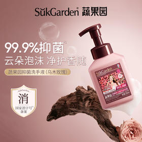 【3瓶装】蔬果园 抑菌洗手液 乌木玫瑰 500ml*3瓶 云朵泡沫净护香随
