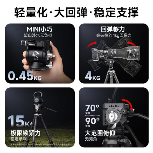 马小路SV15轻量化拍鸟云台 商品图3