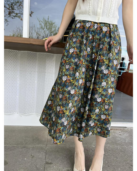 𝐋𝐀𝐍𝐂*𝐘 朗姿超美的法式复古油画裙半身裙 商品图5