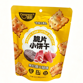 盛歌50g火爆鱿鱼味脆片苏打饼干