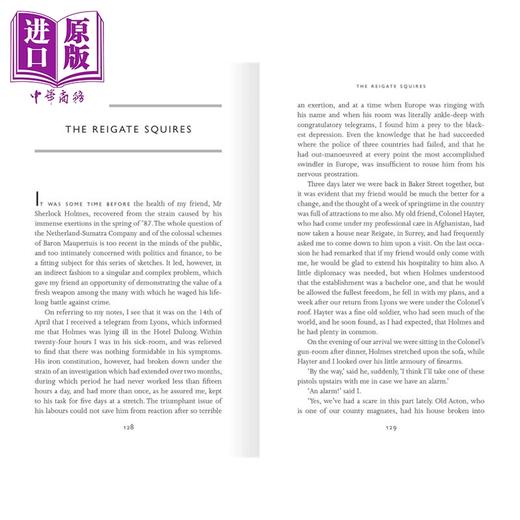 预售 【中商原版】福尔摩斯回忆录 贝克街经典系列 The Memoirs of Sherlock Holmes 英文原版 Arthur Conan Doyle 商品图3