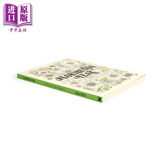 预售 【中商原版】繁花之年 花卉指南涂色书 Floribunda Year A Flower Colouring Companion 英文原版 Leila Duly 商品图2
