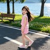 童洛萌女童薄款夏季新款套装无袖学院风夏装宝宝翻领短袖短裤两件套80-150★ 商品缩略图2