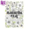 预售 【中商原版】繁花之年 花卉指南涂色书 Floribunda Year A Flower Colouring Companion 英文原版 Leila Duly 商品缩略图0
