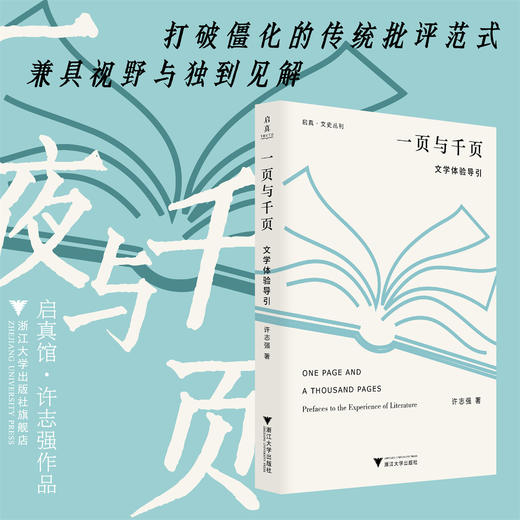 一页与千页：文学体验导引/启真·文史丛刊/A THOUSAND PAGES Prefaces to the Experience of Literature/许志强/浙江大学出版社 商品图0