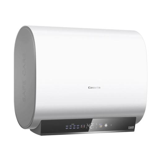 卡萨帝 热水器 CES60HD-KMINIA03U1 电热沐浴器 60升 天沐系列 3300W 冰雪白 一级能效 语音控制 双管加热 IPX4 扁桶型 商品图1