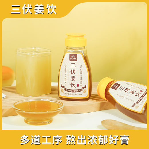 匠心熬制 免煮即饮 | 怀府街三伏姜饮 冲饮 饮品 210g/瓶 商品图3