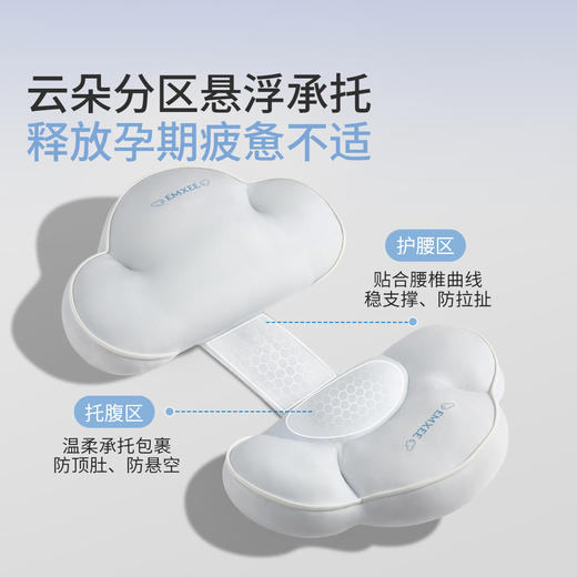 【宝宝安睡】新品嫚熙云朵枕护腰侧睡托腹小型必备神器侧卧睡觉专用孕妇抱枕 商品图1