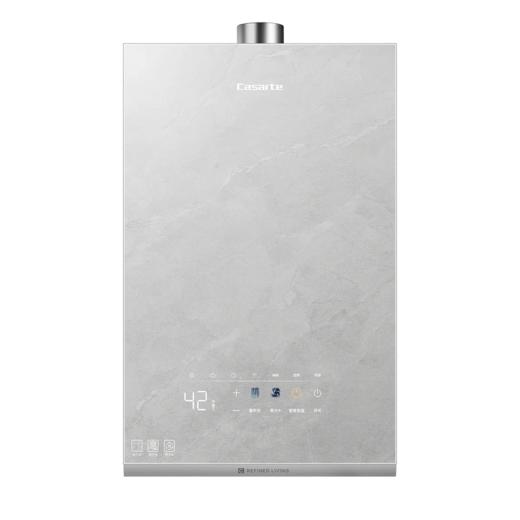 卡萨帝 热水器 JSQ31-16CV5FRXGU1 燃气沐浴器 嵌入式安装 全空间智控 零冷水 星云系列 二级能效 电子脉冲点火 流星银 天然气 16(kg/min) 商品图0