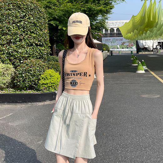 【轻薄透气 防水速干】健爪 防走光A字工装裙裤 高腰工装 夏季休闲防走光半身裙 8色可选 商品图3