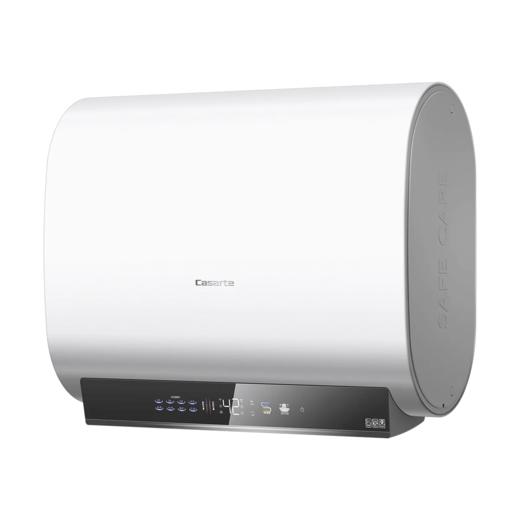 卡萨帝 热水器 CES60HD-KMINIA03U1 电热沐浴器 60升 天沐系列 3300W 冰雪白 一级能效 语音控制 双管加热 IPX4 扁桶型 商品图2